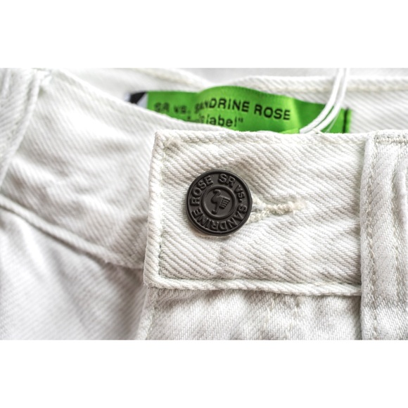 NWT Dust White Sandrine Rose Wide Curve Leg Pants sz 24 - Picture 9 of 15